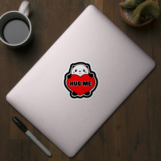 Hug Me - Cute Panda by Band of The Pand